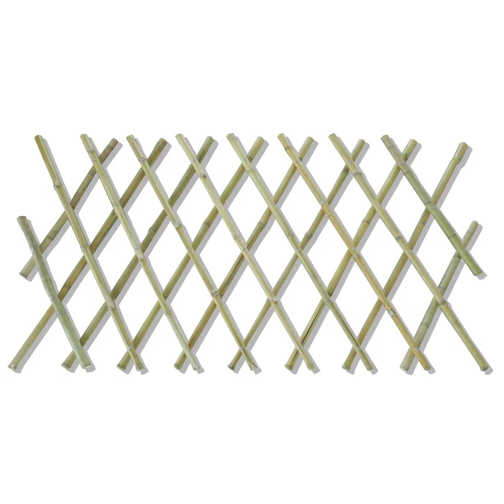 Retractable Bamboo Fence 24x79 Expandable Garden Trellis Climbing Plant Pet Gate