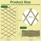 Retractable Bamboo Fence 24x79 Expandable Garden Trellis Climbing Plant Pet Gate