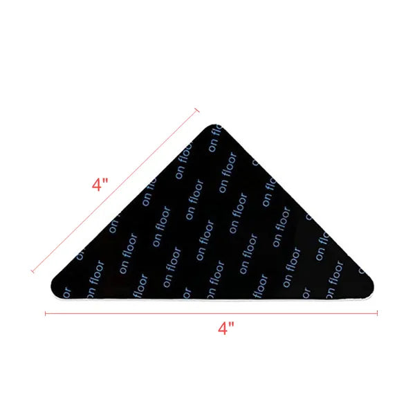 16 Pcs Rug Grippers Non Slip Carpet Tape For Hardwood Floors Tiles 4x4 Triangle