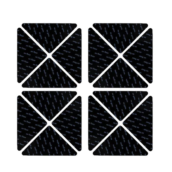 16 Pcs Rug Grippers Non Slip Carpet Tape For Hardwood Floors Tiles 4x4 Triangle