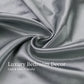 Full Size Satin Sheet Set 4 Piece Gray Silky Soft 15in Deep Pocket Bedding