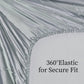 Full Size Satin Sheet Set 4 Piece Gray Silky Soft 15in Deep Pocket Bedding