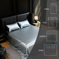 Full Size Satin Sheet Set 4 Piece Gray Silky Soft 15in Deep Pocket Bedding