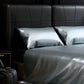 Full Size Satin Sheet Set 4 Piece Gray Silky Soft 15in Deep Pocket Bedding