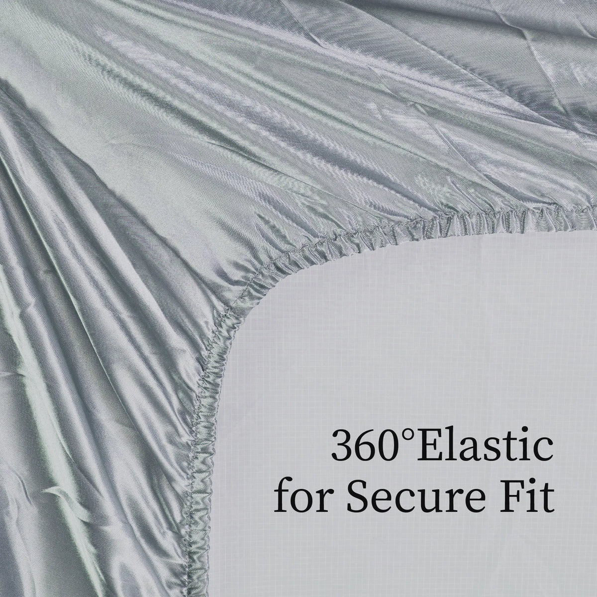King Satin Sheets 4 Piece Grey Silky 14" Deep Pocket Polyester Bedding Set