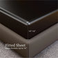 Queen Satin Sheets Black 4 Piece Silky 90GSM Bed Set 15" Deep Pocket Fitted