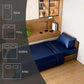 Twin Satin Sheets 3PC Navy Blue Silky Soft 15in Deep Pocket Bedding Sheet Set