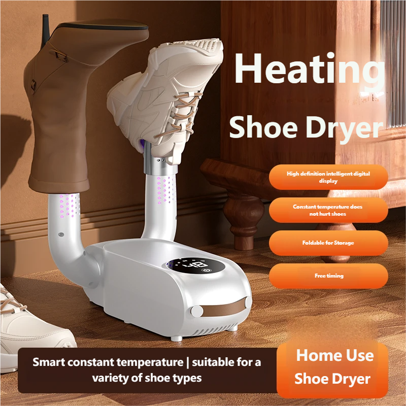 Electric Shoe Dryer UV Deodorizer Timer 360° Drying Boots Gloves Portable