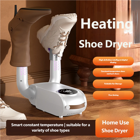 Electric Shoe Dryer UV Deodorizer Timer 360° Drying Boots Gloves Portable