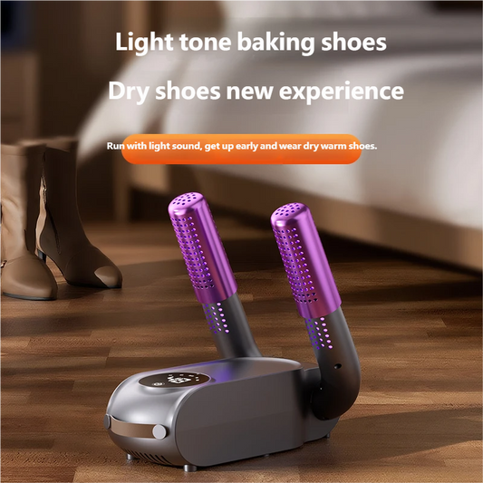 Electric Shoe Dryer UV Deodorizer Timer 360° Drying Boots Gloves Portable