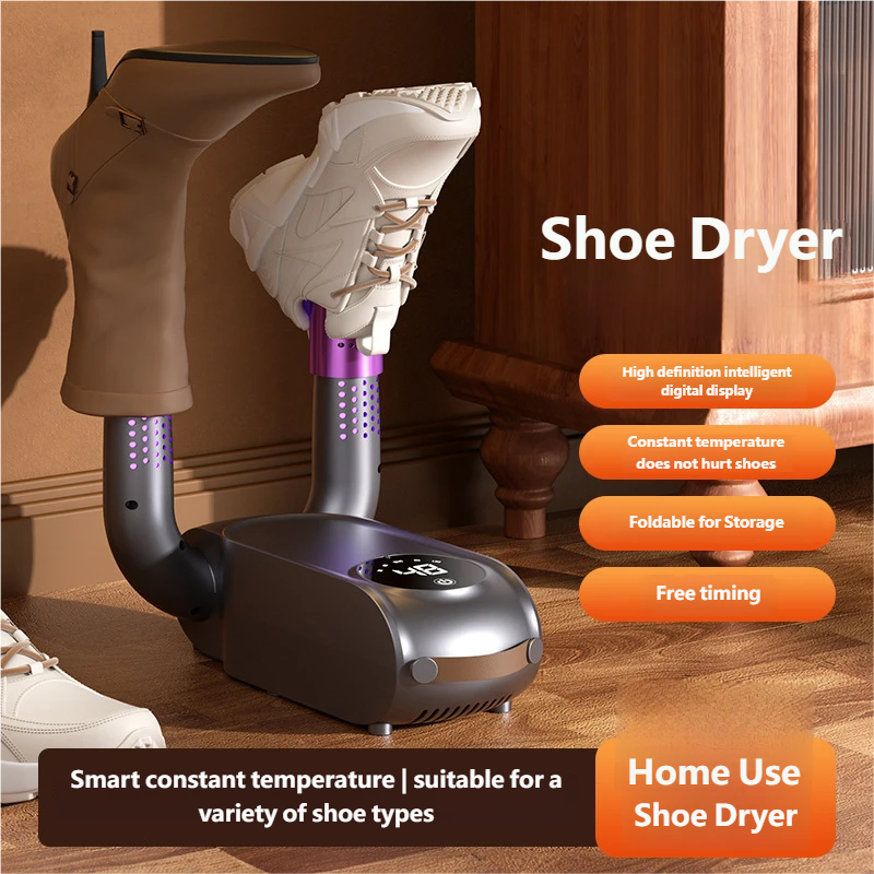 Electric Shoe Dryer UV Deodorizer Timer 360° Drying Boots Gloves Portable