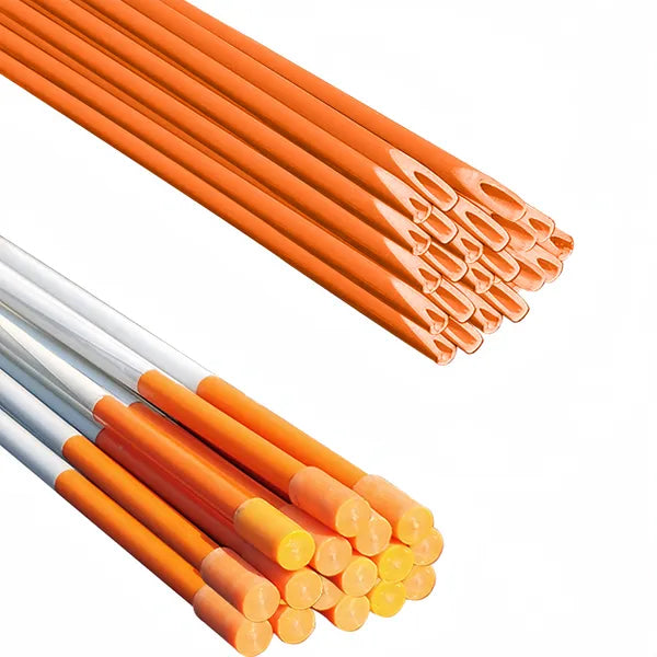 36 Inch Reflective Driveway Markers Orange Fiberglass Snow Stakes 12 25 50 Pack