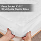 Full Size Mattress Pad Cover Quilted Deep Pocket 8"-21" Bedspread Protector