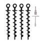 Heavy Duty Spiral Trampoline Ground Anchors 15" 18" Screw In Stakes Drill Adapter