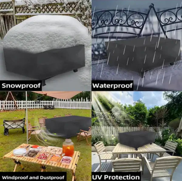 30 Inch Square Fire Pit Cover Waterproof 30x30x13 Propane Fire Table Cover