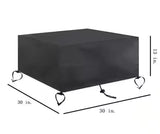 30 Inch Square Fire Pit Cover Waterproof 30x30x13 Propane Fire Table Cover