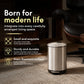 Small Trash Can 3L Stainless Steel Step Pedal Lid Removable Bucket Bathroom