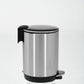 Small Trash Can 3L Stainless Steel Step Pedal Lid Removable Bucket Bathroom