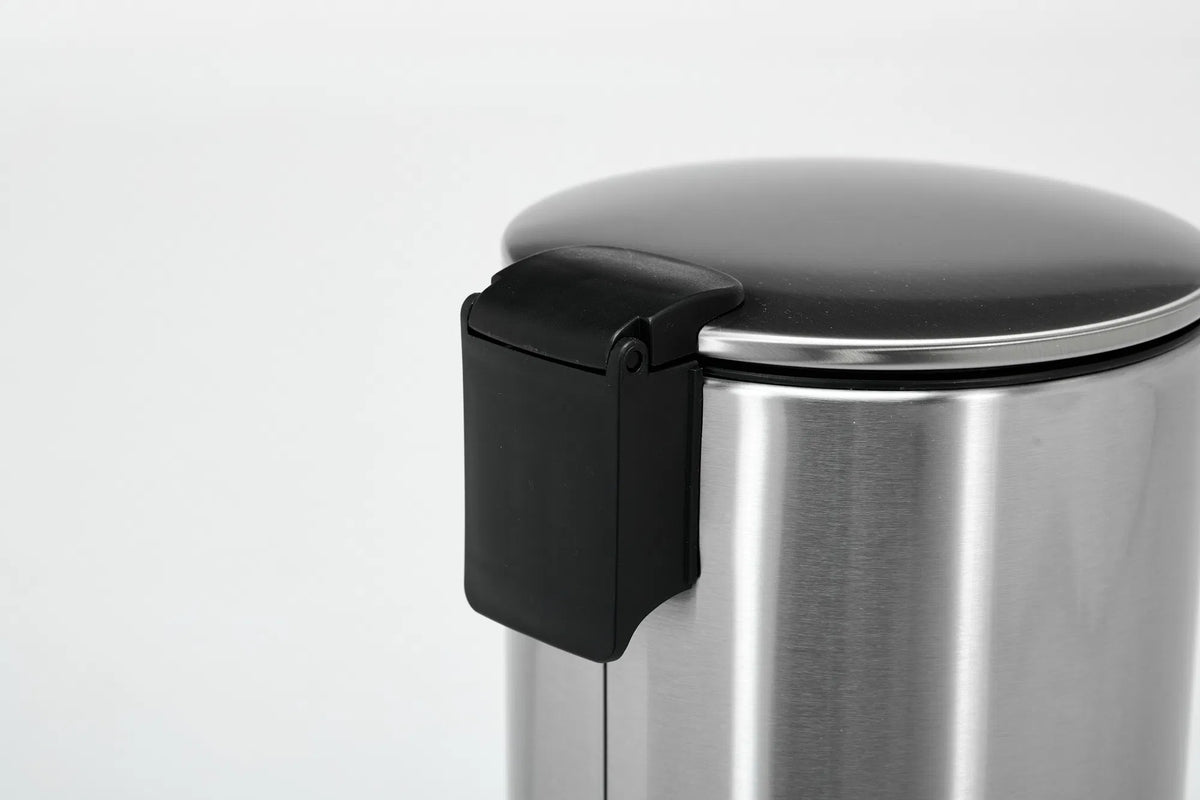 Small Trash Can 3L Stainless Steel Step Pedal Lid Removable Bucket Bathroom