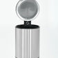 Small Trash Can 3L Stainless Steel Step Pedal Lid Removable Bucket Bathroom