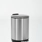 Small Trash Can 3L Stainless Steel Step Pedal Lid Removable Bucket Bathroom
