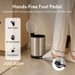 Small Trash Can 3L Stainless Steel Step Pedal Lid Removable Bucket Bathroom