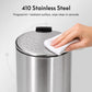 Small Trash Can 3L Stainless Steel Step Pedal Lid Removable Bucket Bathroom