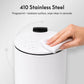 3L Bathroom Trash Can Stainless Steel Foot Pedal Removable Inner Bucket White