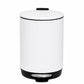 3L Bathroom Trash Can Stainless Steel Foot Pedal Removable Inner Bucket White