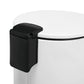3L Bathroom Trash Can Stainless Steel Foot Pedal Removable Inner Bucket White