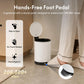 3L Bathroom Trash Can Stainless Steel Foot Pedal Removable Inner Bucket White
