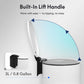 3L Bathroom Trash Can Stainless Steel Foot Pedal Removable Inner Bucket White