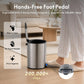 5L Stainless Steel Trash Can Small Bathroom Step Pedal Lid Removable Inner Bucket