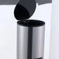 5L Stainless Steel Trash Can Small Bathroom Step Pedal Lid Removable Inner Bucket