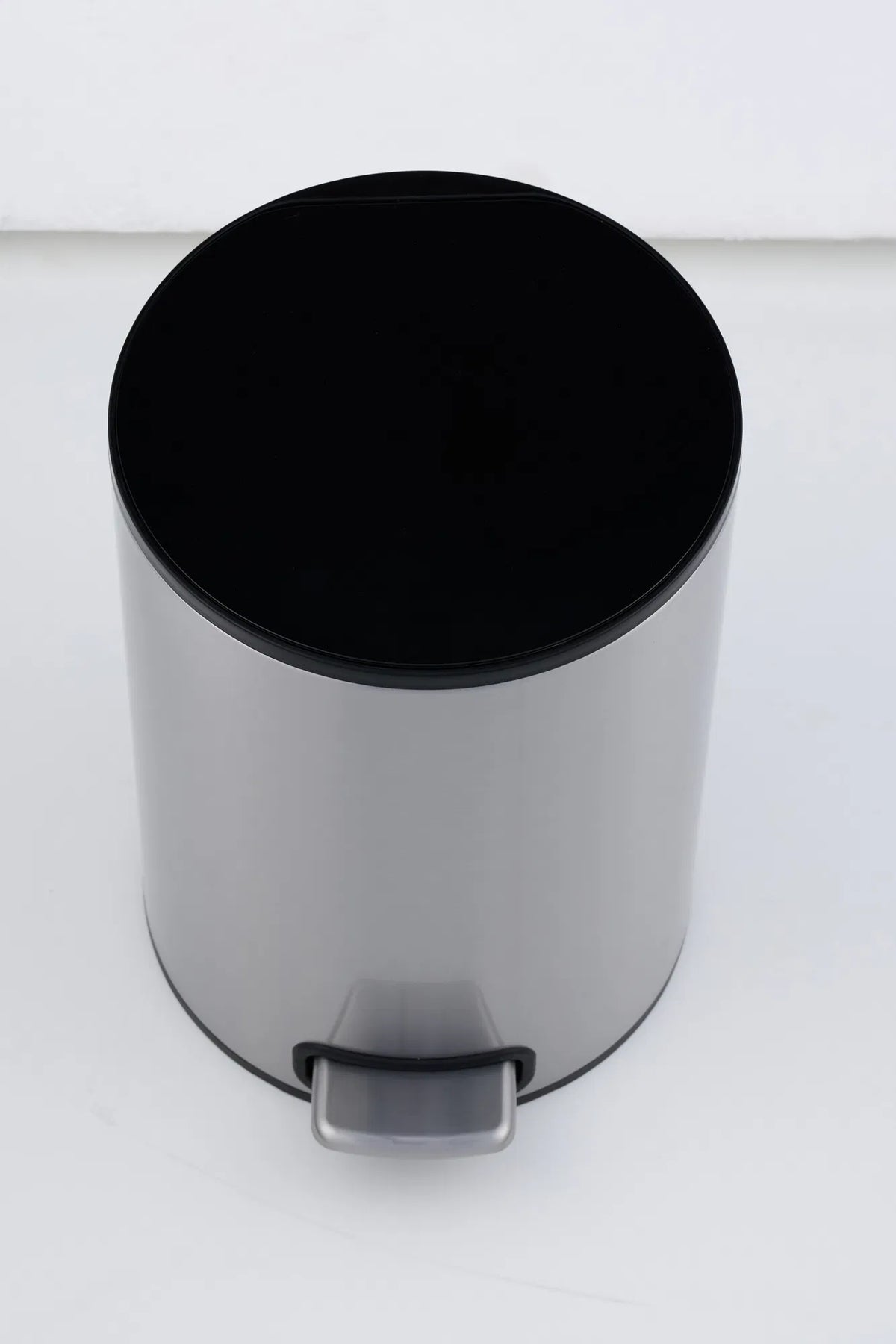5L Stainless Steel Trash Can Small Bathroom Step Pedal Lid Removable Inner Bucket