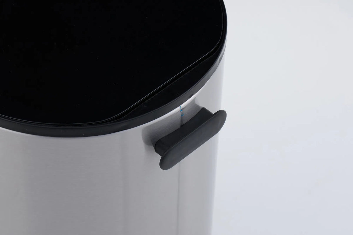 5L Stainless Steel Trash Can Small Bathroom Step Pedal Lid Removable Inner Bucket