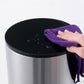 5L Stainless Steel Trash Can Small Bathroom Step Pedal Lid Removable Inner Bucket