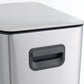 10L 2.6 Gal Stainless Steel Trash Can Step Pedal Silver Bathroom Inner Bucket