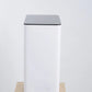 4 Gallon White Stainless Steel Step Trash Can Foot Pedal Garbage Bin 15L