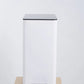 4 Gallon White Stainless Steel Step Trash Can Foot Pedal Garbage Bin 15L