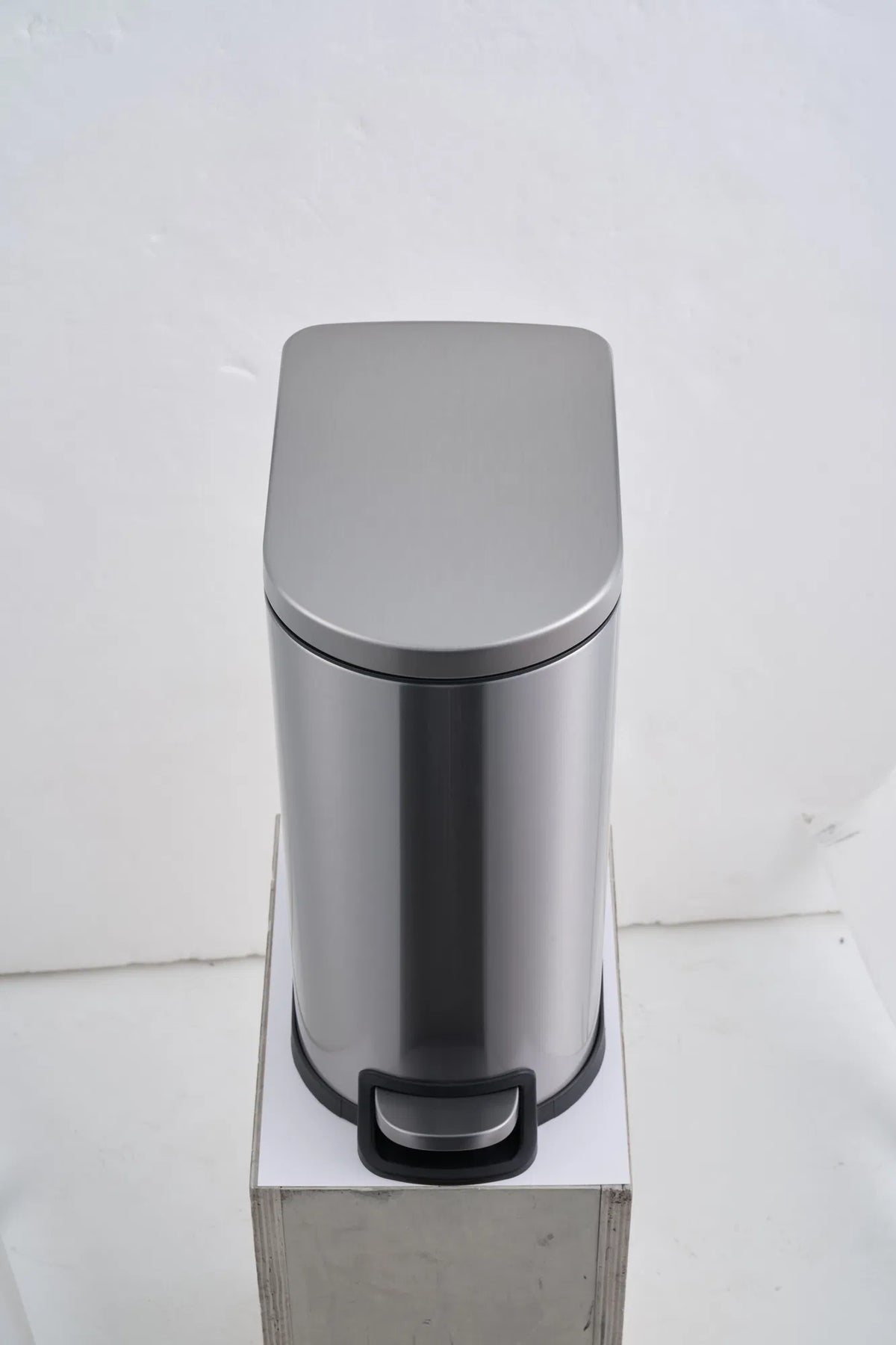 10L 2.6 Gal Stainless Steel Step Trash Can Lid Pedal Bathroom Office Waste Bin