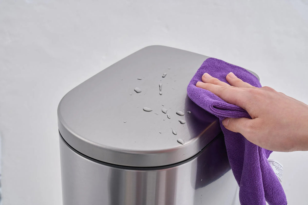10L 2.6 Gal Stainless Steel Step Trash Can Lid Pedal Bathroom Office Waste Bin