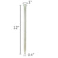 Galvanized Steel Rebar Stakes Flat Head Ground Anchor Nails 12 16 Inch Silver