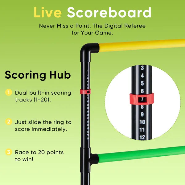 Ladder Toss Game Set Ladder Ball Golf 2 Targets 6 Bolas Scorekeeper Carry Bag