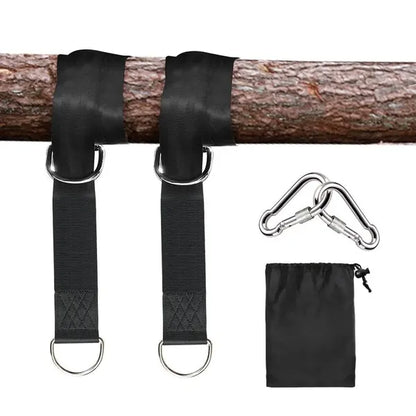Tree Swing Straps Hanging Kit 5ft 2000 lbs Heavy Duty 2" Straps Locking Carabiner