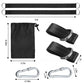 Tree Swing Straps Hanging Kit 5ft 2000 lbs Heavy Duty 2" Straps Locking Carabiner