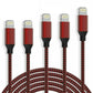 5 Pack Fast Charger USB Cable For iPhone 6 7 8Plus iPhone XR XS Max 12 13 14 Pro