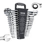 VEVOR 16 Piece Metric Ratcheting Wrench Set Cr-V Steel with Rack