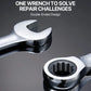 VEVOR 16 Piece Metric Ratcheting Wrench Set Cr-V Steel with Rack