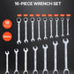 VEVOR 16 Piece Metric Ratcheting Wrench Set Cr-V Steel with Rack